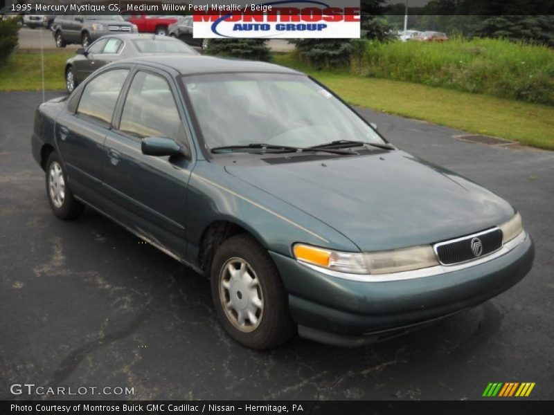 Medium Willow Pearl Metallic / Beige 1995 Mercury Mystique GS