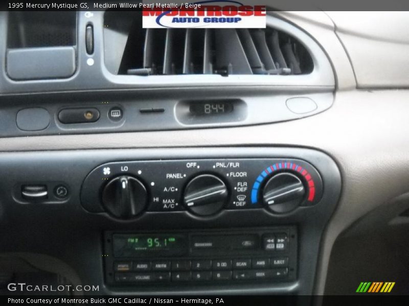 Medium Willow Pearl Metallic / Beige 1995 Mercury Mystique GS