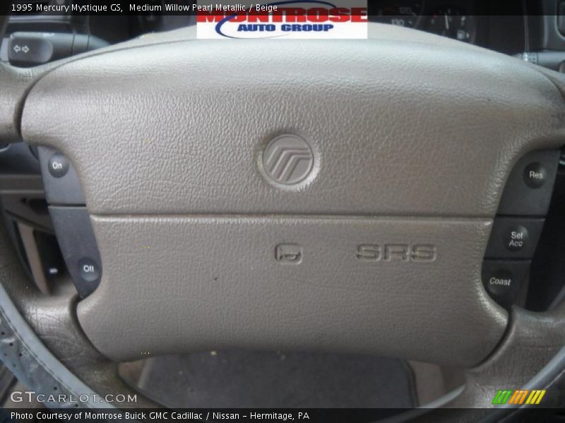 Medium Willow Pearl Metallic / Beige 1995 Mercury Mystique GS