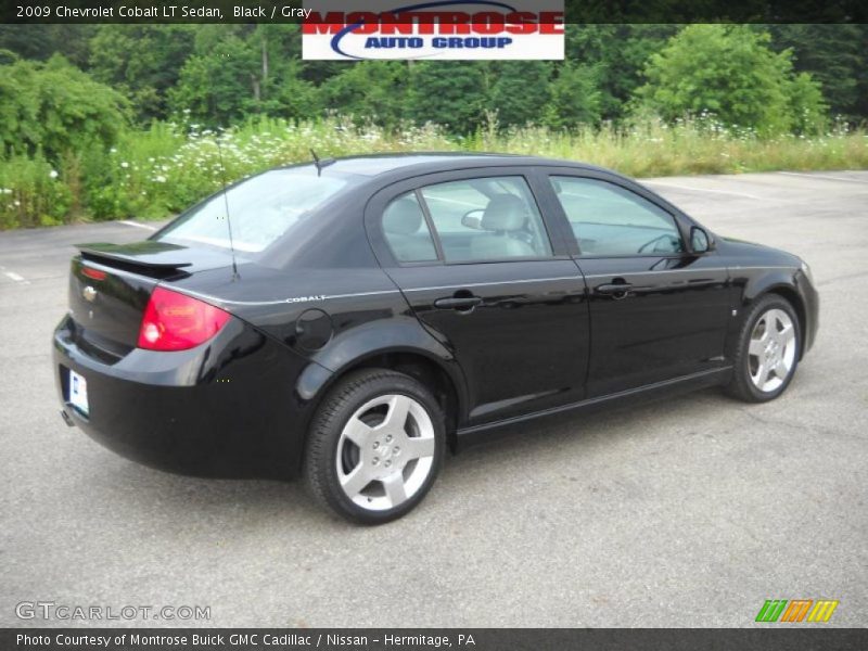Black / Gray 2009 Chevrolet Cobalt LT Sedan