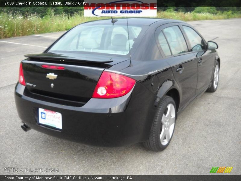 Black / Gray 2009 Chevrolet Cobalt LT Sedan