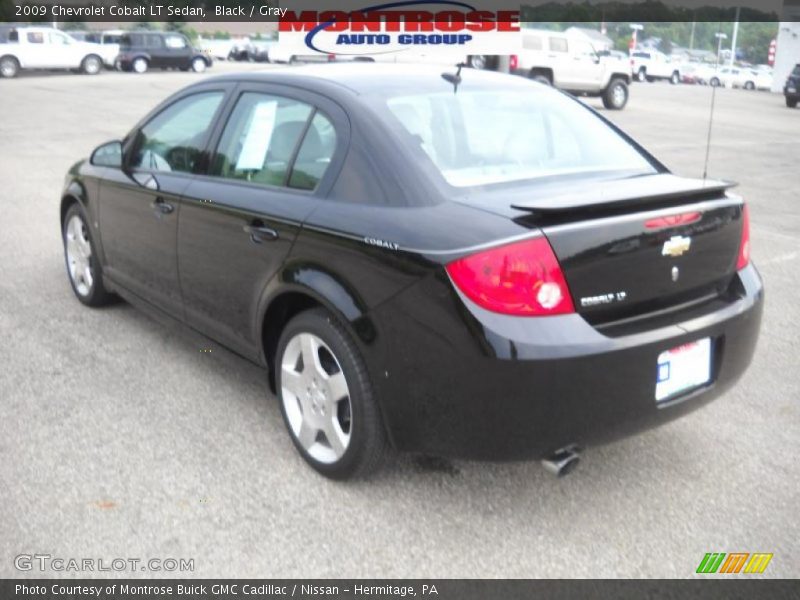 Black / Gray 2009 Chevrolet Cobalt LT Sedan