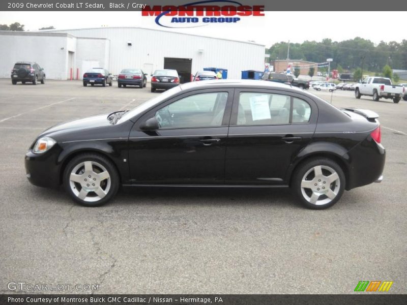 Black / Gray 2009 Chevrolet Cobalt LT Sedan