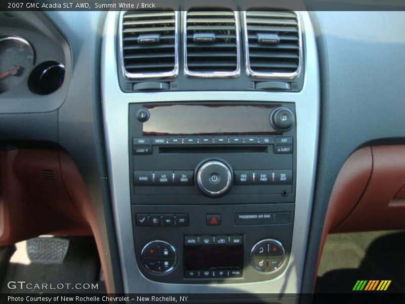 Summit White / Brick 2007 GMC Acadia SLT AWD