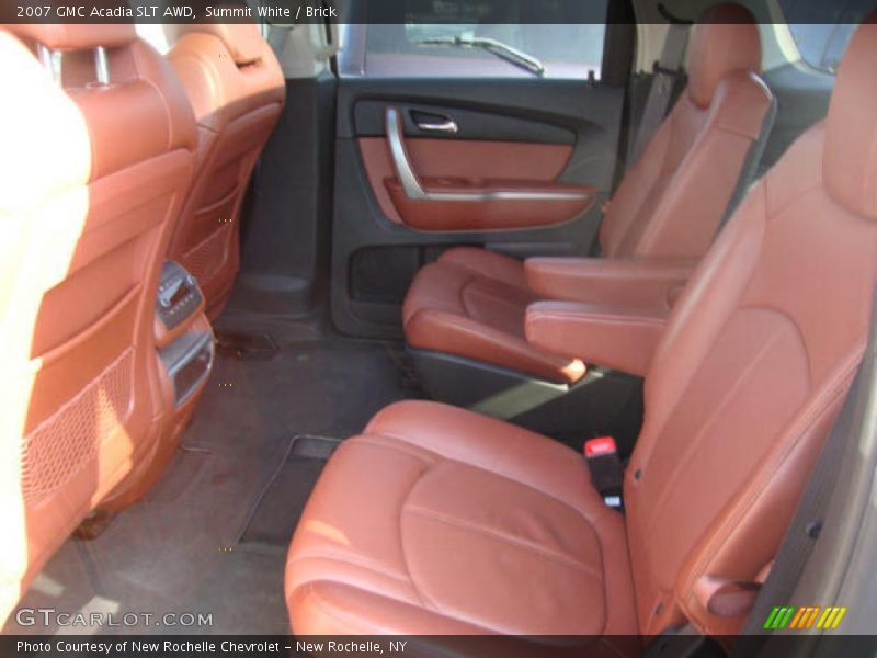 Summit White / Brick 2007 GMC Acadia SLT AWD