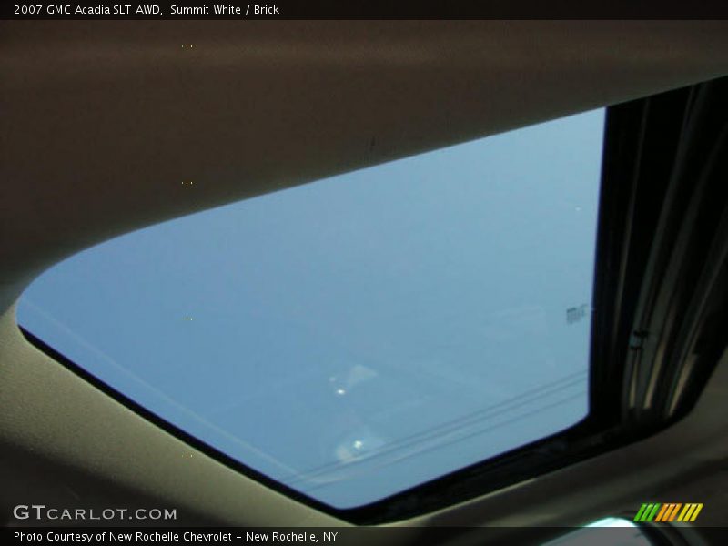 Summit White / Brick 2007 GMC Acadia SLT AWD