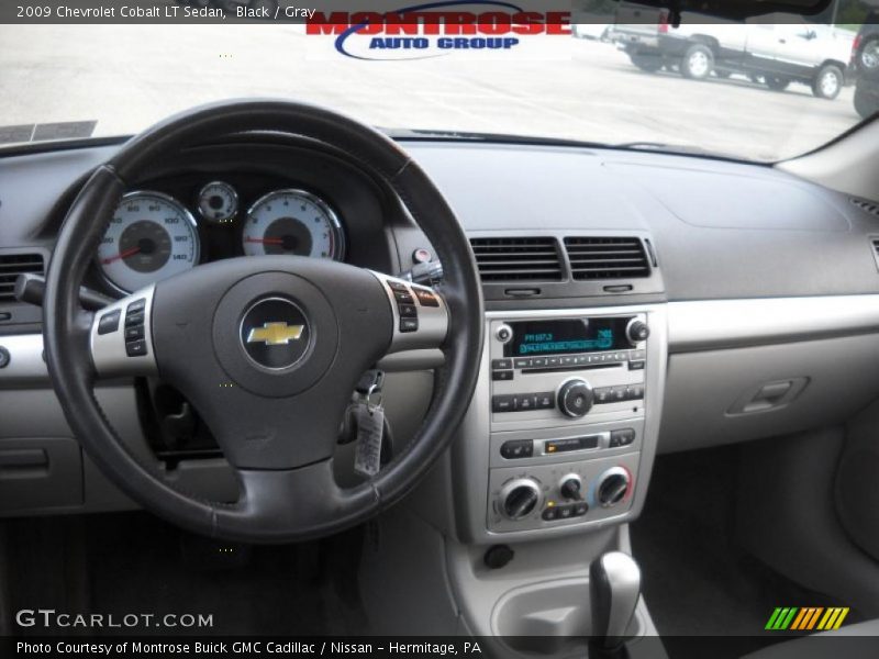 Black / Gray 2009 Chevrolet Cobalt LT Sedan