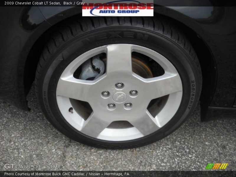Black / Gray 2009 Chevrolet Cobalt LT Sedan