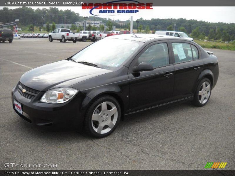 Black / Gray 2009 Chevrolet Cobalt LT Sedan