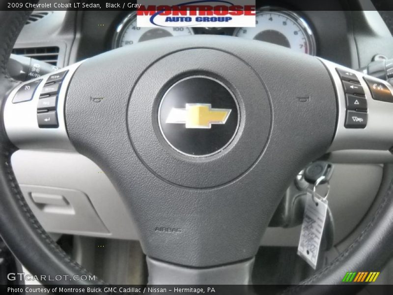 Black / Gray 2009 Chevrolet Cobalt LT Sedan