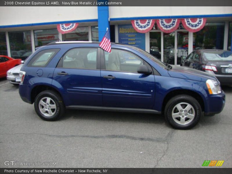 Navy Blue Metallic / Light Cashmere 2008 Chevrolet Equinox LS AWD