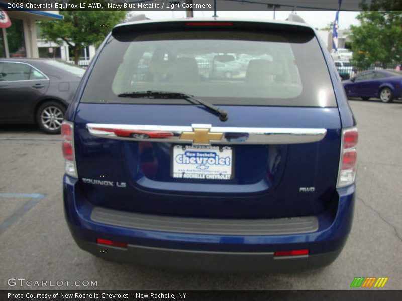 Navy Blue Metallic / Light Cashmere 2008 Chevrolet Equinox LS AWD