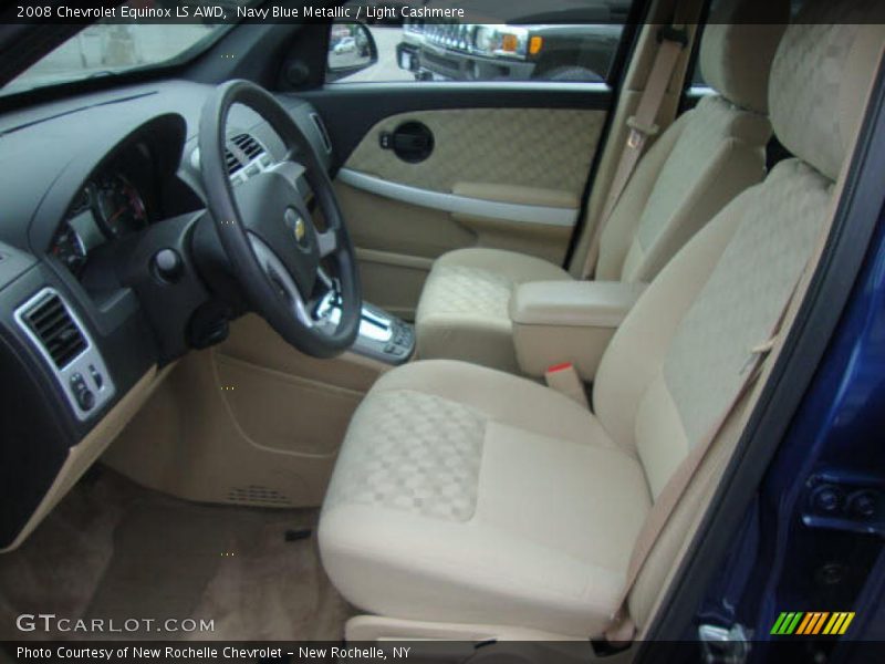 Navy Blue Metallic / Light Cashmere 2008 Chevrolet Equinox LS AWD