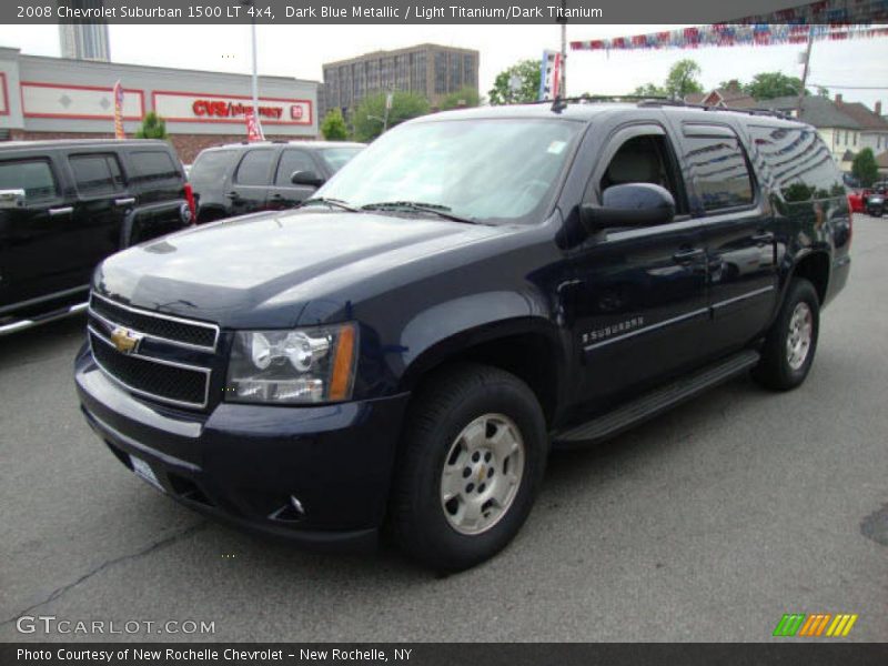 Dark Blue Metallic / Light Titanium/Dark Titanium 2008 Chevrolet Suburban 1500 LT 4x4