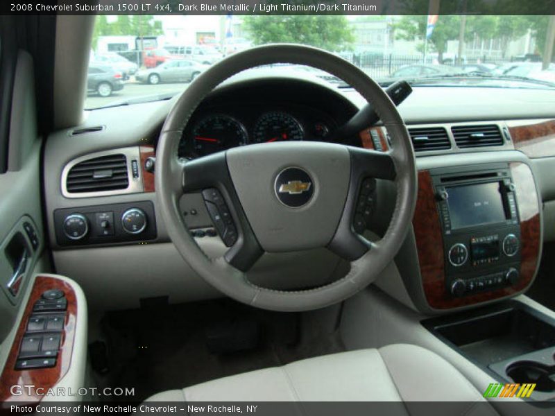 Dark Blue Metallic / Light Titanium/Dark Titanium 2008 Chevrolet Suburban 1500 LT 4x4
