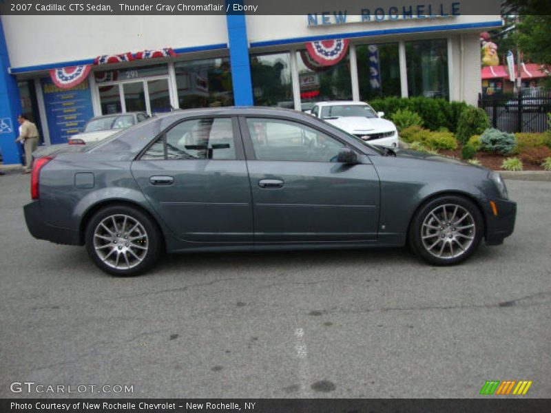 Thunder Gray Chromaflair / Ebony 2007 Cadillac CTS Sedan