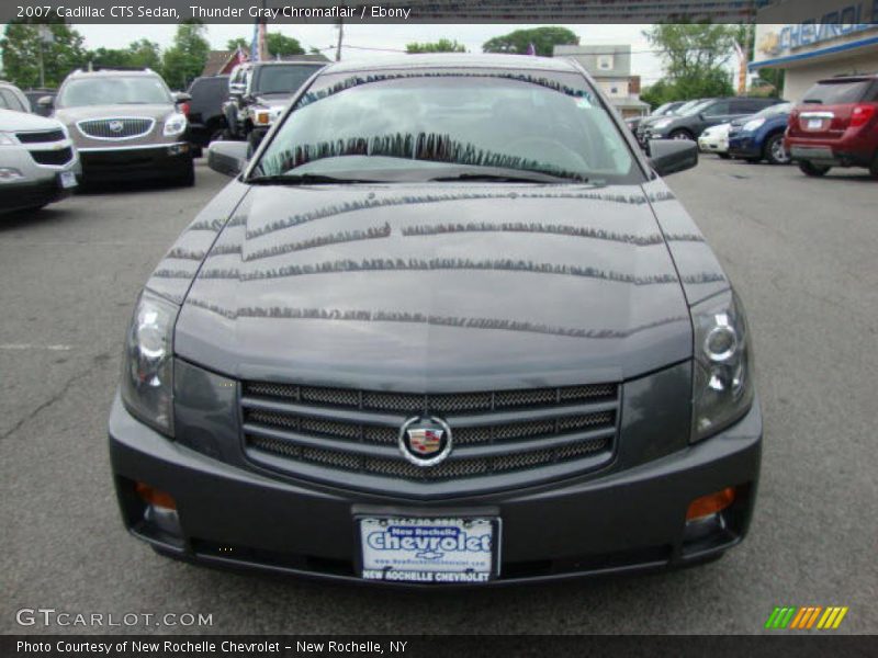 Thunder Gray Chromaflair / Ebony 2007 Cadillac CTS Sedan