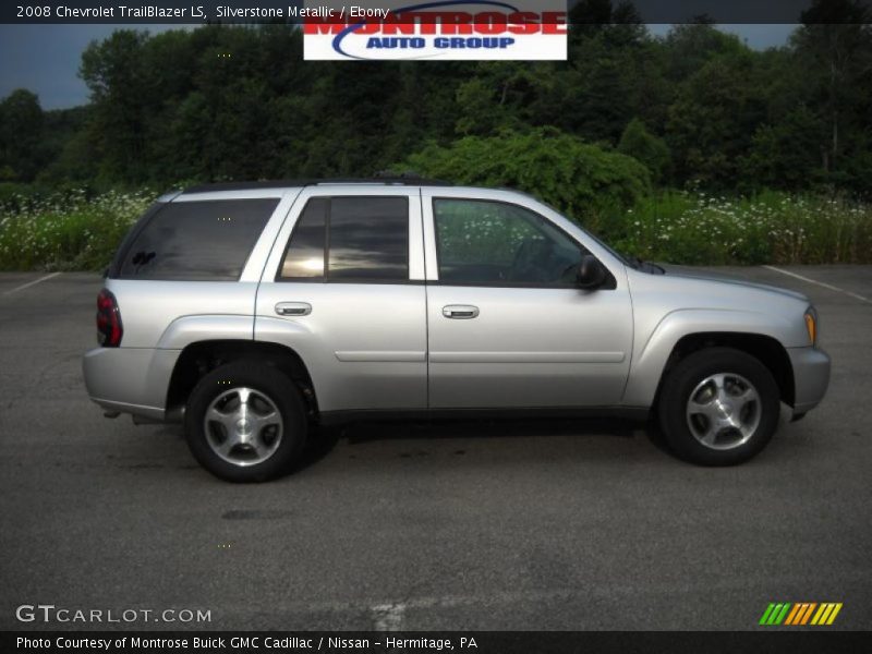 Silverstone Metallic / Ebony 2008 Chevrolet TrailBlazer LS