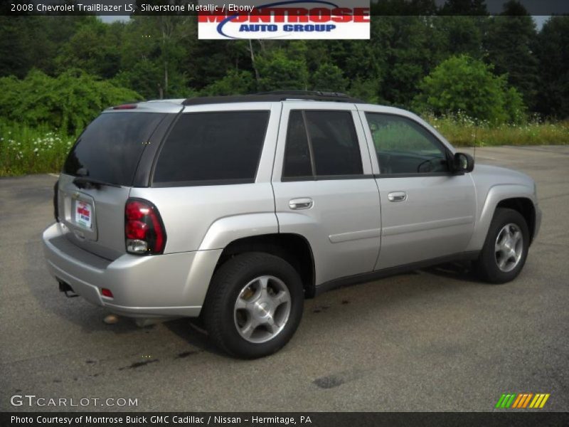 Silverstone Metallic / Ebony 2008 Chevrolet TrailBlazer LS