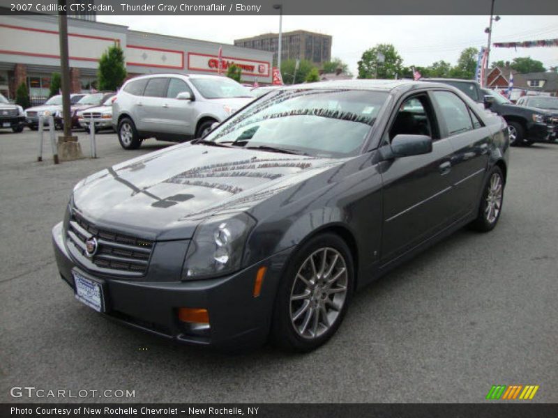 Thunder Gray Chromaflair / Ebony 2007 Cadillac CTS Sedan
