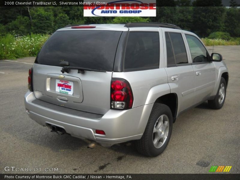 Silverstone Metallic / Ebony 2008 Chevrolet TrailBlazer LS