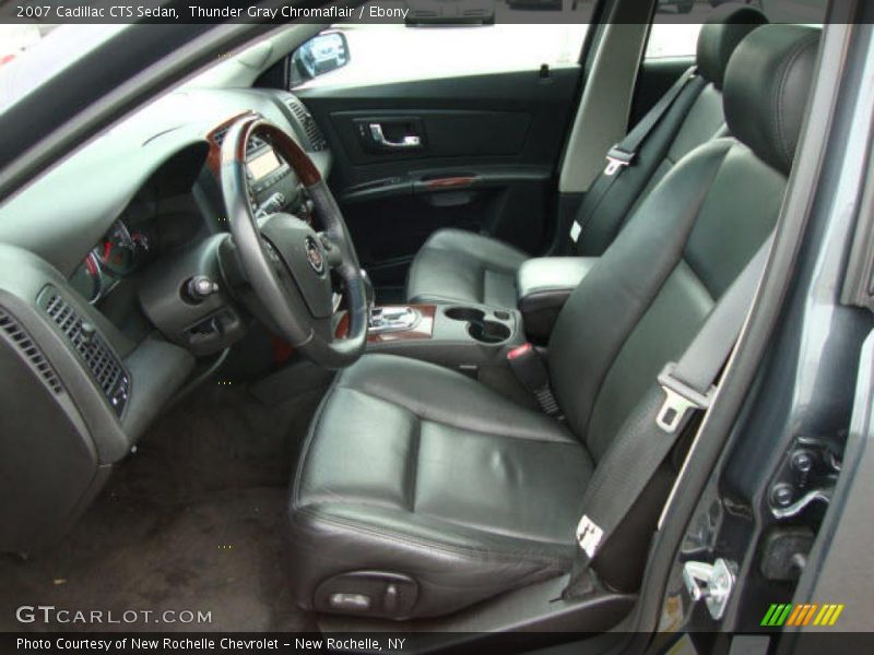Thunder Gray Chromaflair / Ebony 2007 Cadillac CTS Sedan
