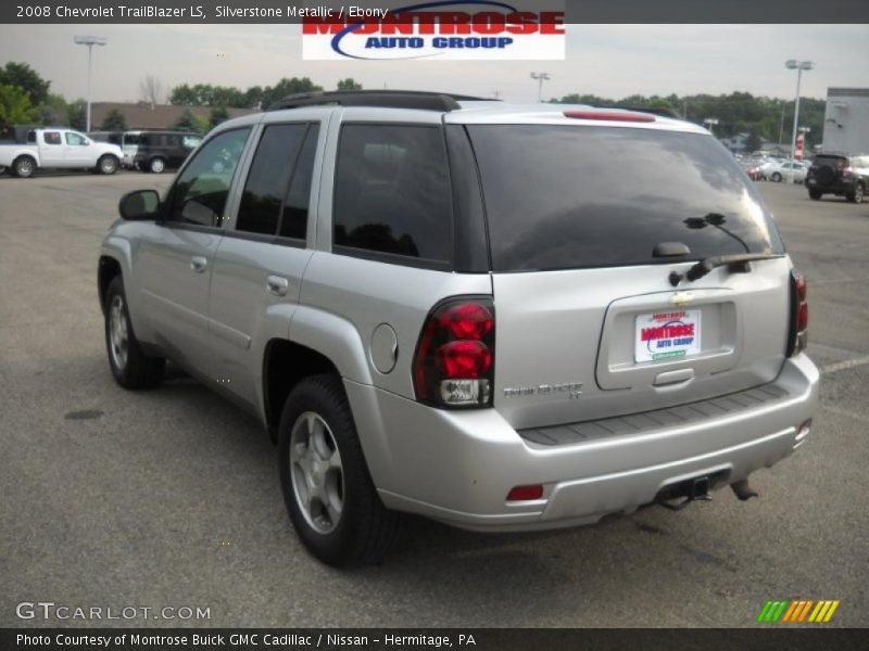 Silverstone Metallic / Ebony 2008 Chevrolet TrailBlazer LS