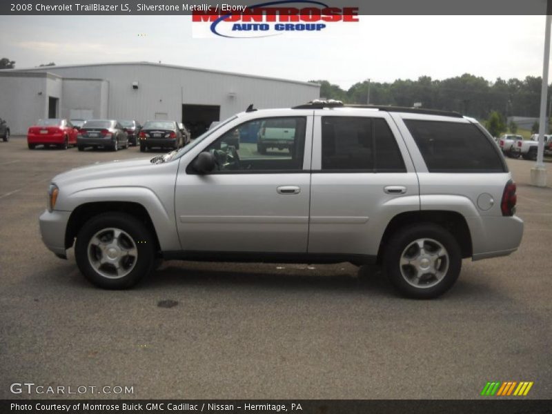 Silverstone Metallic / Ebony 2008 Chevrolet TrailBlazer LS
