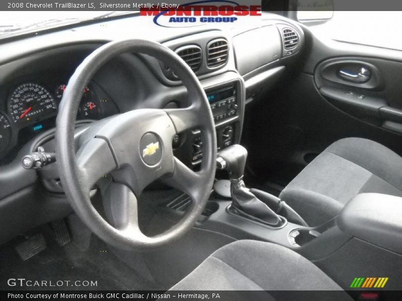Silverstone Metallic / Ebony 2008 Chevrolet TrailBlazer LS
