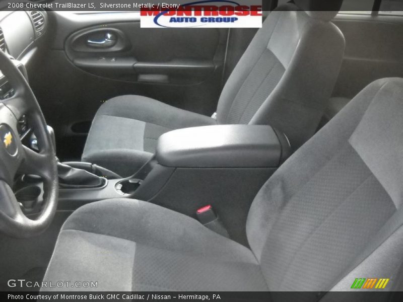 Silverstone Metallic / Ebony 2008 Chevrolet TrailBlazer LS