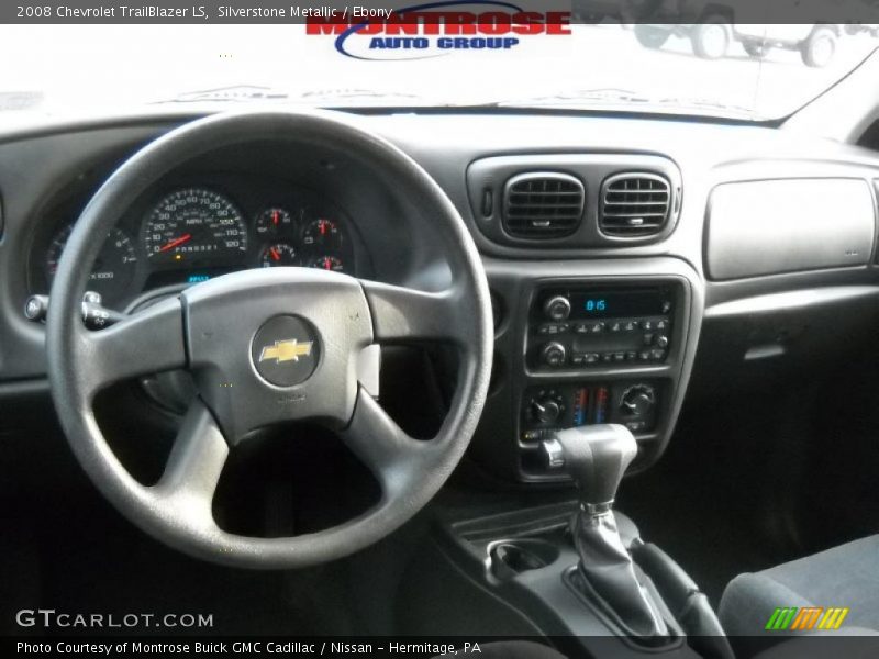 Silverstone Metallic / Ebony 2008 Chevrolet TrailBlazer LS