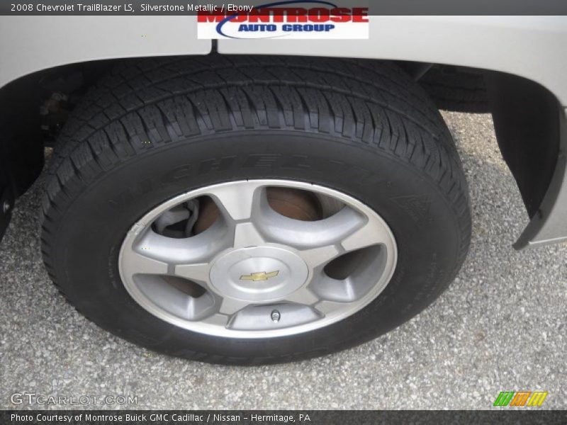 Silverstone Metallic / Ebony 2008 Chevrolet TrailBlazer LS