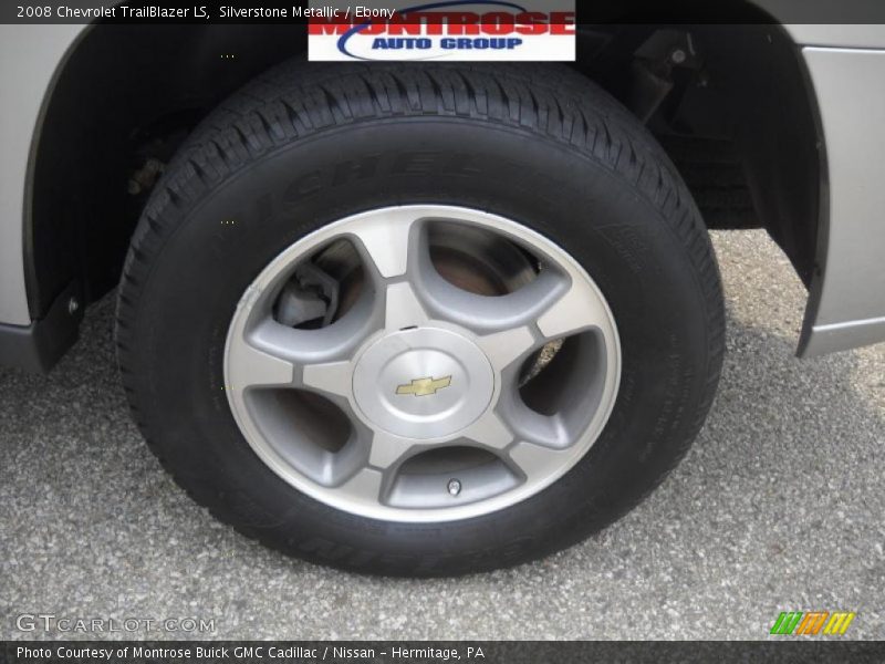 Silverstone Metallic / Ebony 2008 Chevrolet TrailBlazer LS