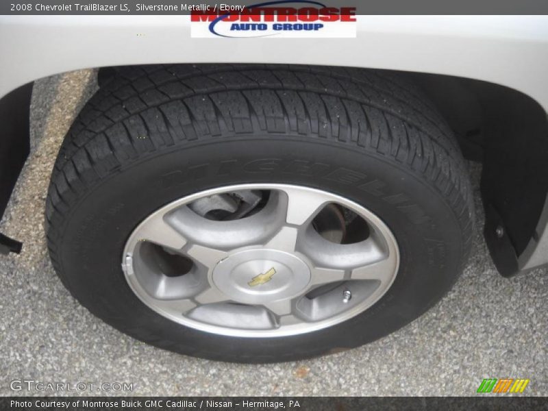 Silverstone Metallic / Ebony 2008 Chevrolet TrailBlazer LS