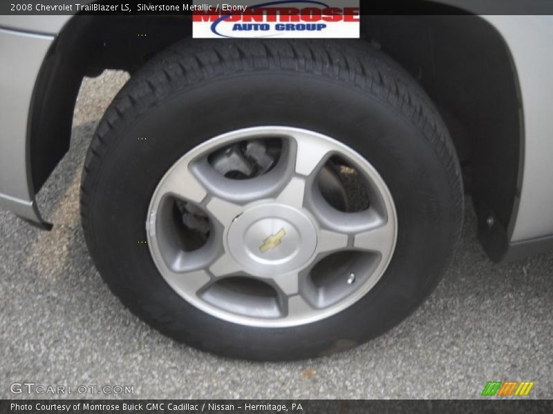 Silverstone Metallic / Ebony 2008 Chevrolet TrailBlazer LS