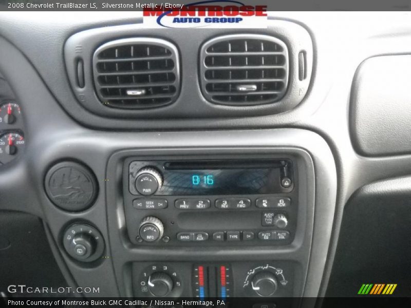 Silverstone Metallic / Ebony 2008 Chevrolet TrailBlazer LS