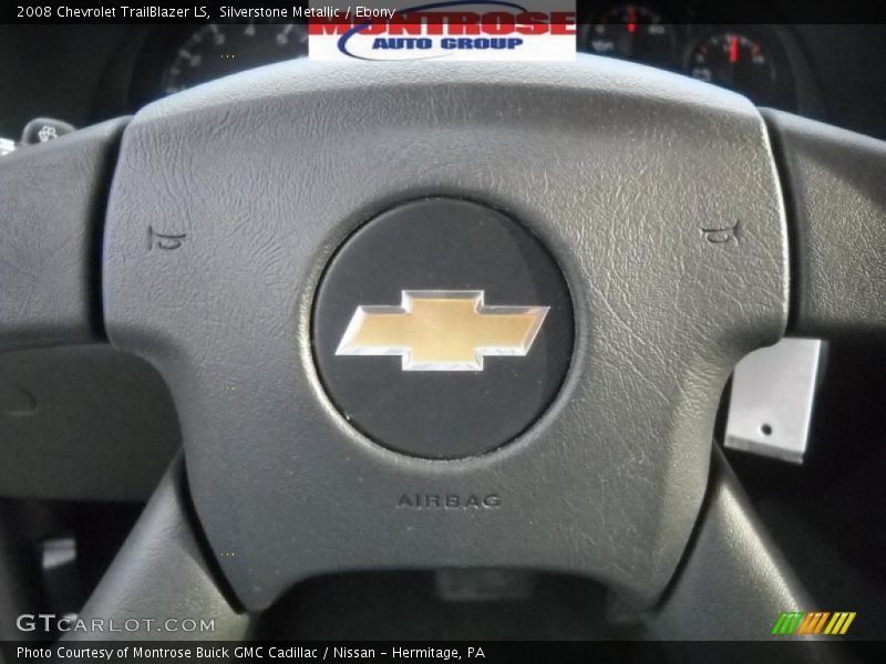 Silverstone Metallic / Ebony 2008 Chevrolet TrailBlazer LS