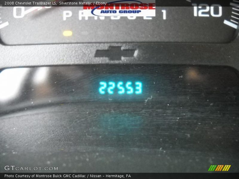 Silverstone Metallic / Ebony 2008 Chevrolet TrailBlazer LS