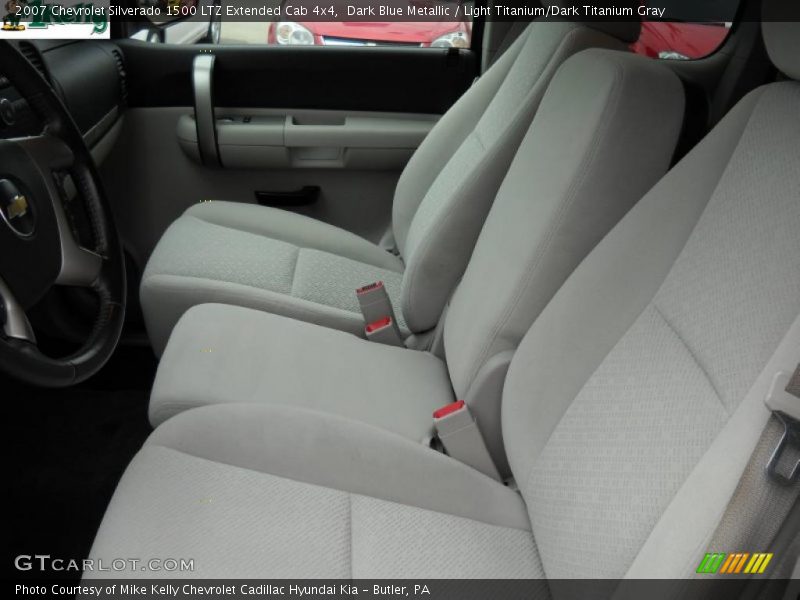 Dark Blue Metallic / Light Titanium/Dark Titanium Gray 2007 Chevrolet Silverado 1500 LTZ Extended Cab 4x4