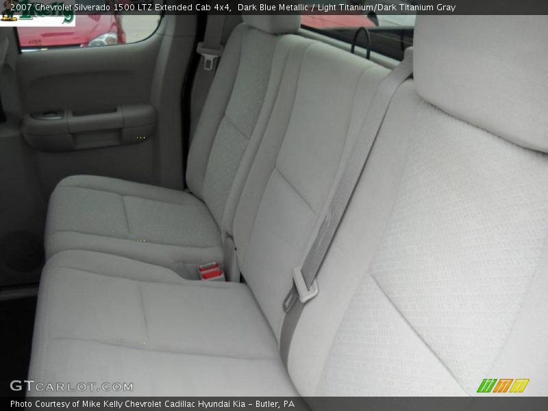 Dark Blue Metallic / Light Titanium/Dark Titanium Gray 2007 Chevrolet Silverado 1500 LTZ Extended Cab 4x4