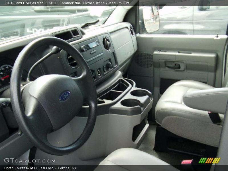 Oxford White / Medium Flint 2010 Ford E Series Van E250 XL Commericial