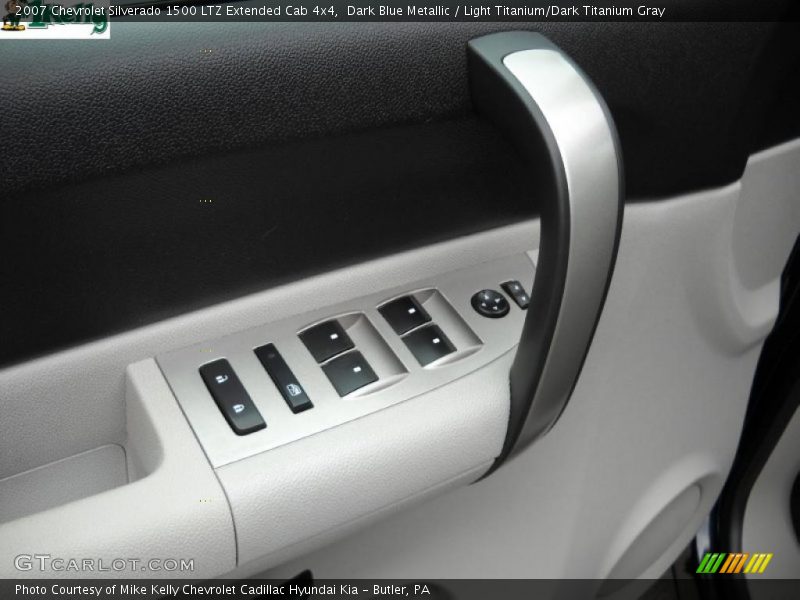 Dark Blue Metallic / Light Titanium/Dark Titanium Gray 2007 Chevrolet Silverado 1500 LTZ Extended Cab 4x4
