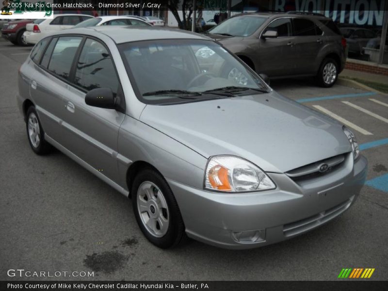 Diamond Silver / Gray 2005 Kia Rio Cinco Hatchback