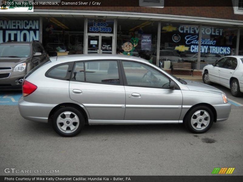 Diamond Silver / Gray 2005 Kia Rio Cinco Hatchback