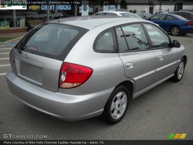 Diamond Silver / Gray 2005 Kia Rio Cinco Hatchback