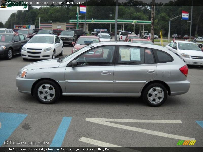 Diamond Silver / Gray 2005 Kia Rio Cinco Hatchback