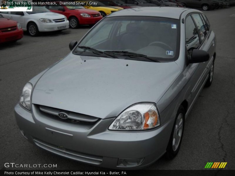 Diamond Silver / Gray 2005 Kia Rio Cinco Hatchback