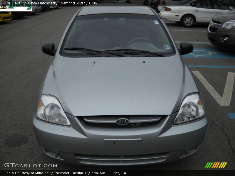 Diamond Silver / Gray 2005 Kia Rio Cinco Hatchback
