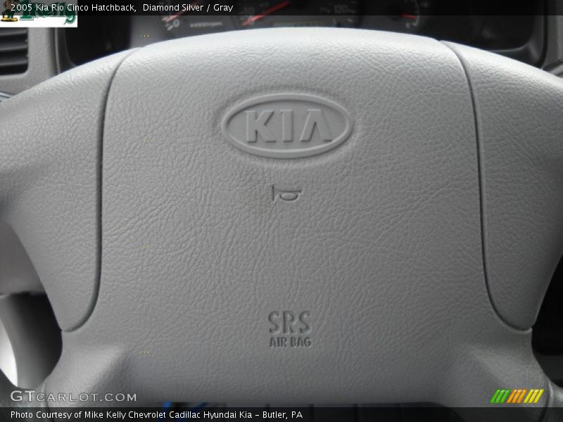 Diamond Silver / Gray 2005 Kia Rio Cinco Hatchback