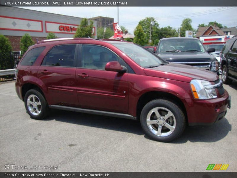 Deep Ruby Metallic / Light Cashmere 2007 Chevrolet Equinox LT AWD